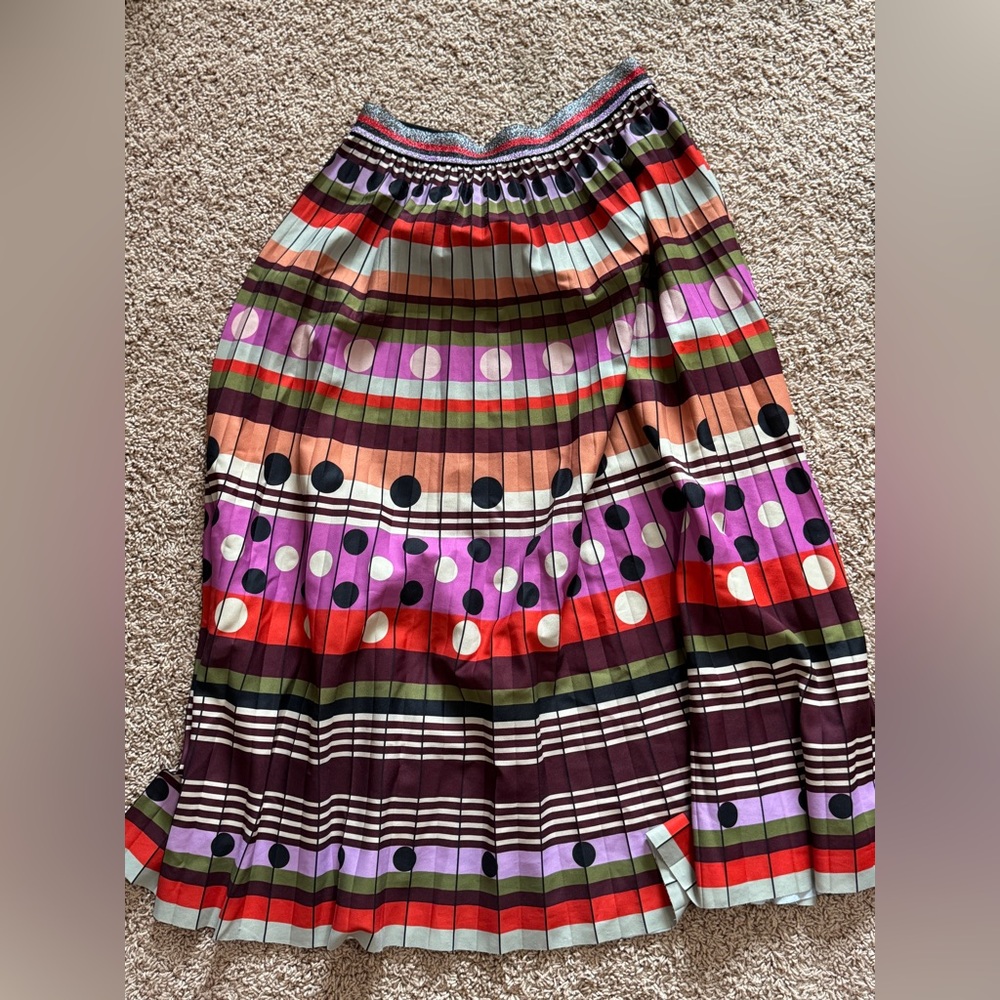 Le Superbe Jagger Patterned Pleated Midi Skirt - image 4